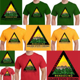 Tee Shirts, Emerald Triangle: Color: Red, Gold, Green - Sizes - SM, MD, LG, XL, XXL