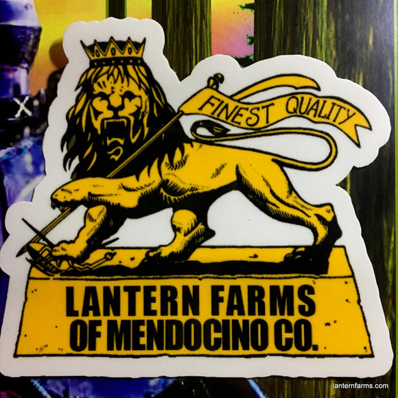 Sticker -  Yellow Lion